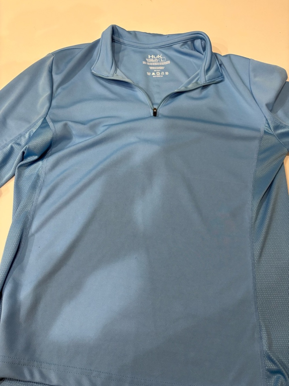 Huk Sky Blue Performance Quarter-Zip Pullover